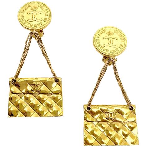 vintage chanel bag earrings|vintage chanel bags On Sale .